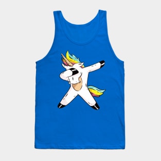 Cute Cool Unicorn Dabbing - Funny Unicorn Artwork Tank Top